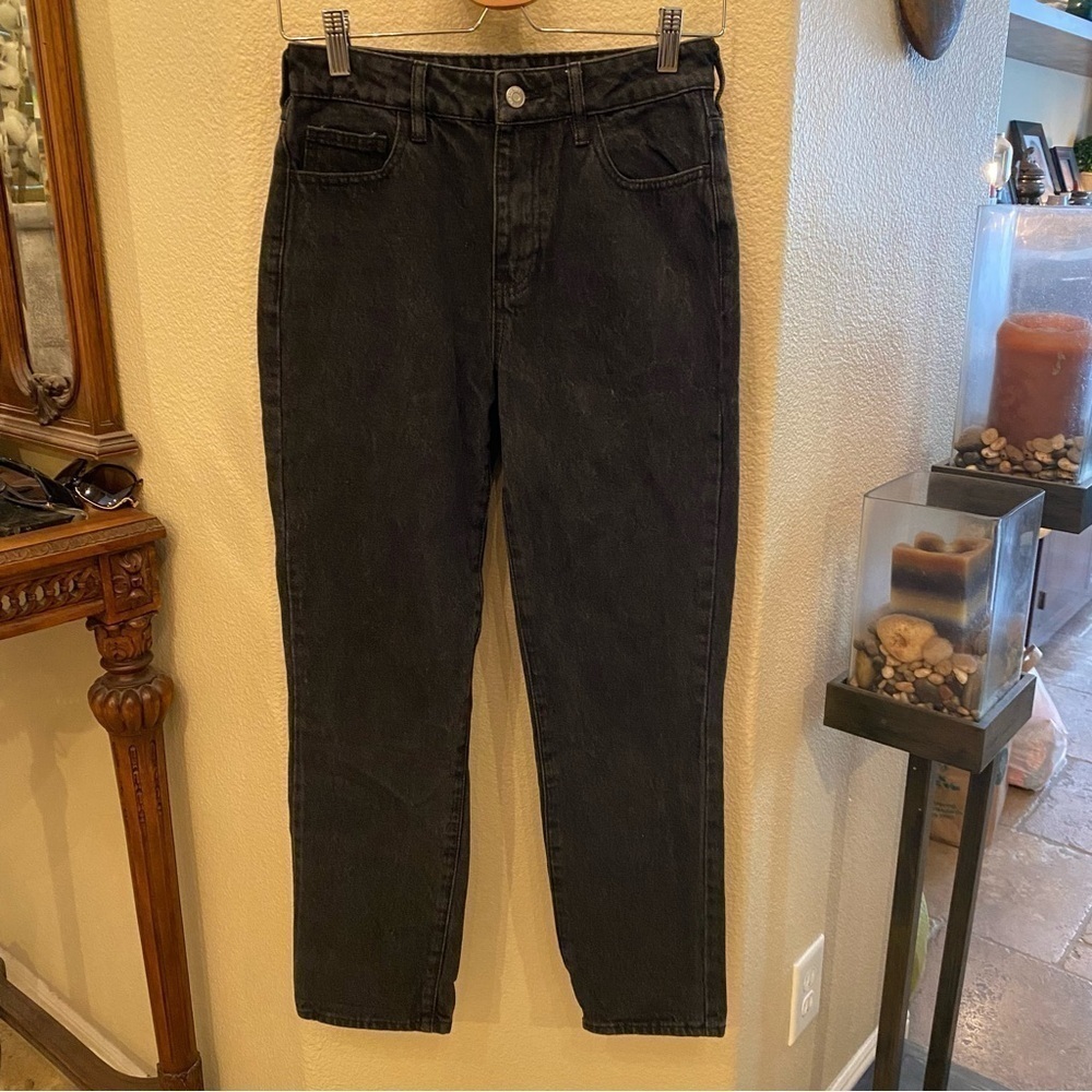 PACSUN Charcoal Black Mom Jeans Size 25
